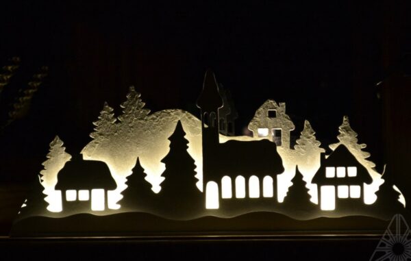 Laser-cut Fantasy House Night Lamp CDR File - Dezin.info