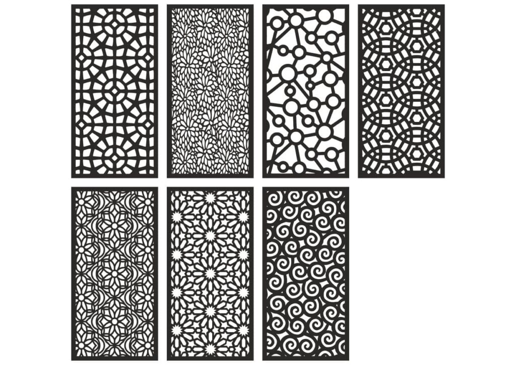 Laser Cut Decorative Jali Patterns CDR File - Dezin