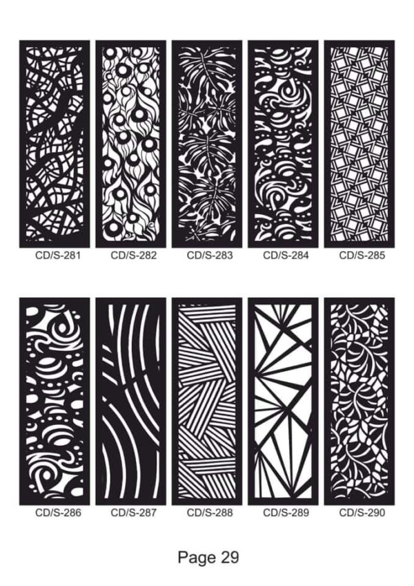 Laser Cut Decorative Panels Set SVG File - Dezin