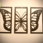 Butterfly Wood Wall Art 3 Panel Home Wall Decor Free Vector