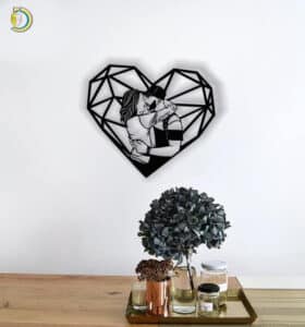 Couple with Heart Wall Decor