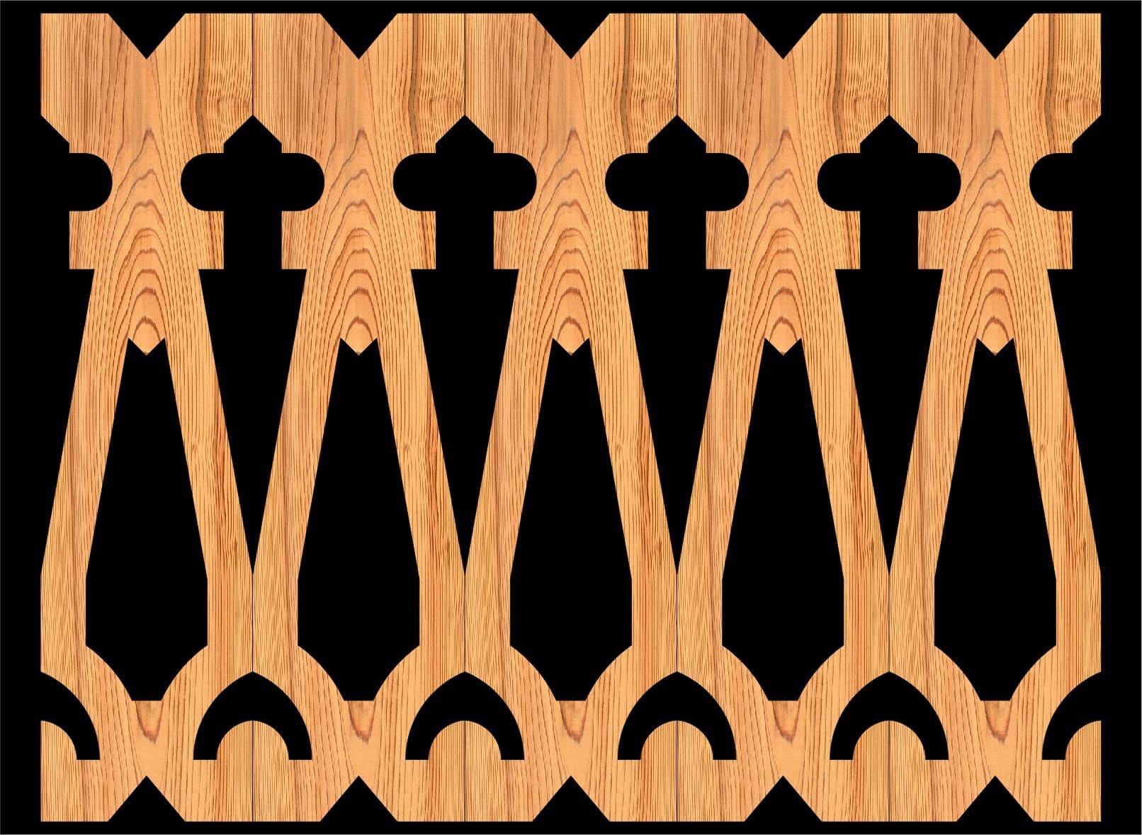 Decorative Baluster Railing 13 Pattern PDF File