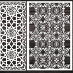 Decorative Screen Panel 10 CDR DXF Laser Cut Free Vector