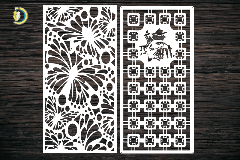 Decorative Screen Panel 17 CDR DXF Laser Cut Free Vector
