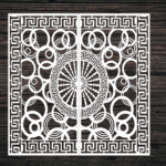 Decorative Screen Panel 38 CDR DXF Laser Cut Free Vector