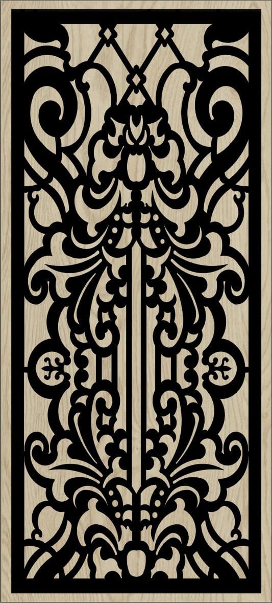 Decorative Slotted Panel 105 Pattern PDF File