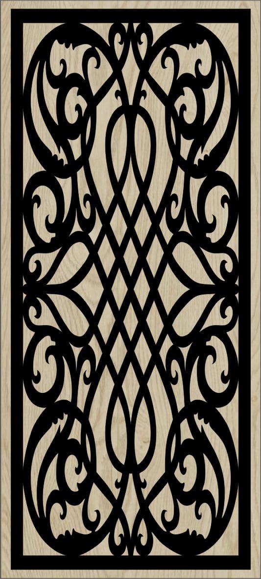 Decorative Slotted Panel 107 Pattern PDF File