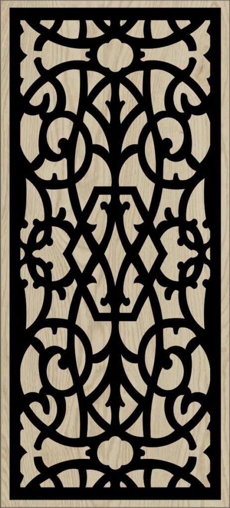 Decorative Slotted Panel 111 Pattern PDF File