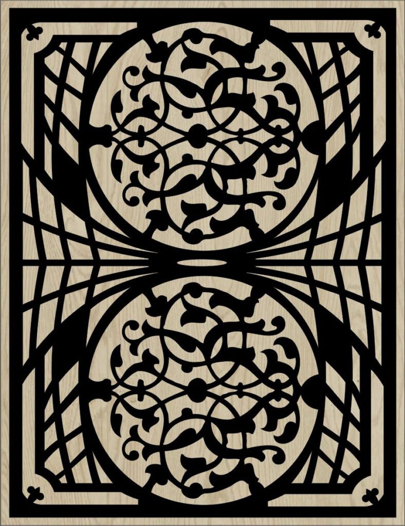 Decorative Slotted Panel 139 Pattern PDF File