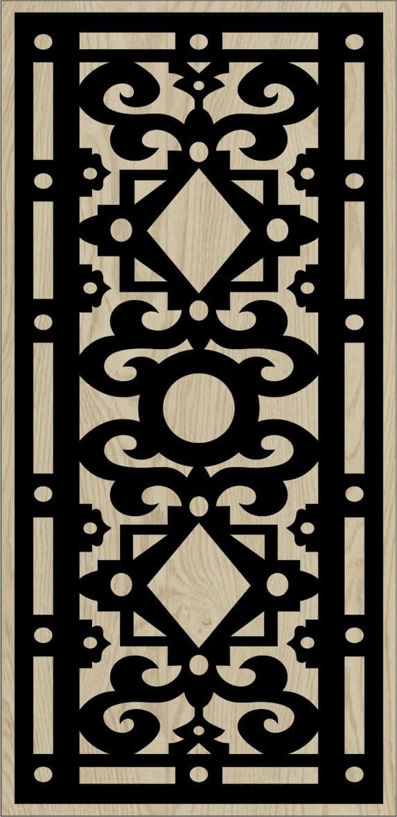 Decorative Slotted Panel 142 Pattern PDF File