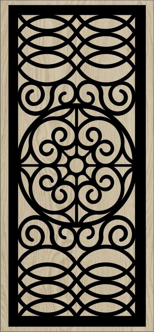 Decorative Slotted Panel 33 Pattern PDF File