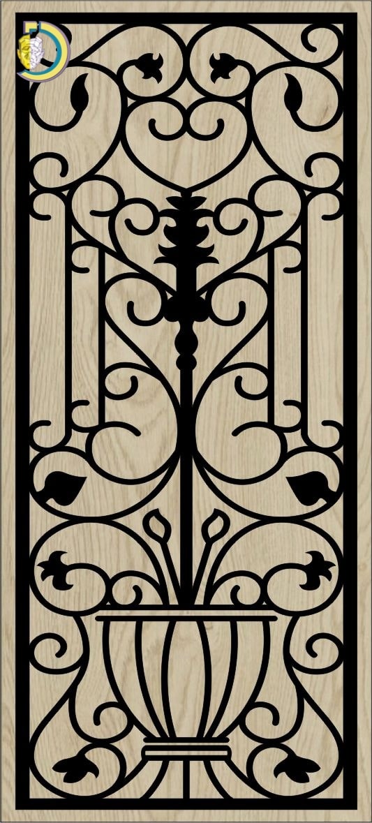 Decorative Slotted Panel 364 Pattern PDF File