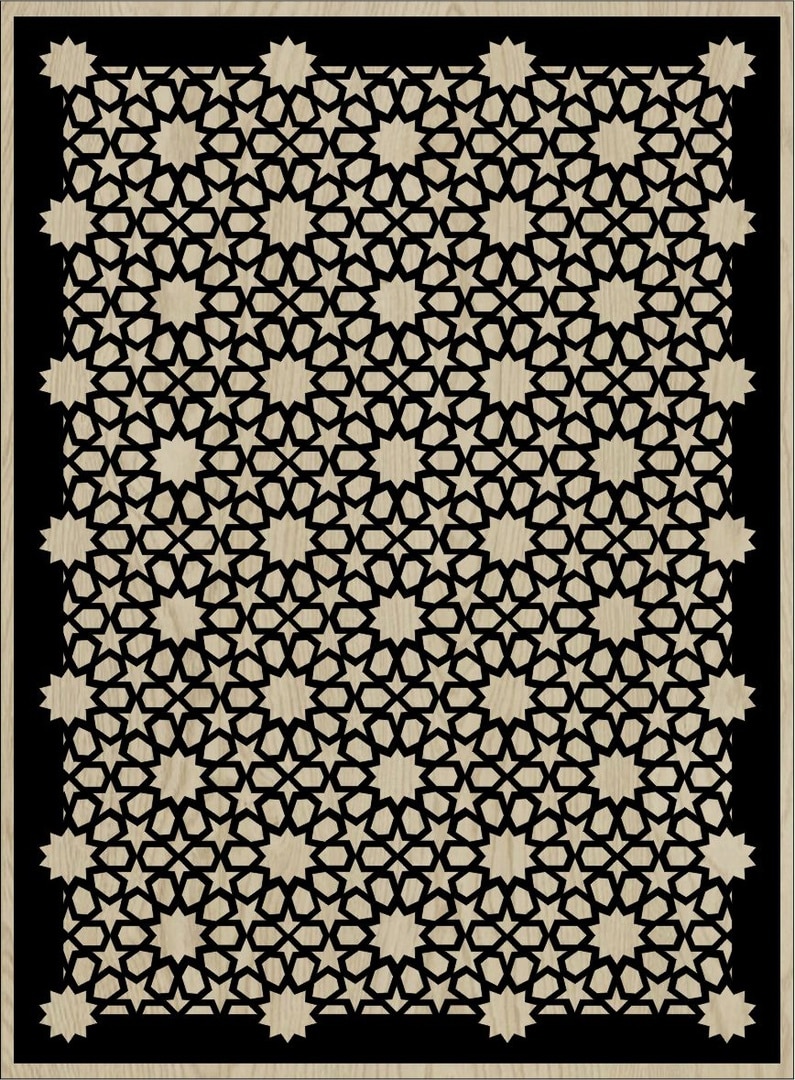 Decorative Slotted Panel 41 Pattern PDF File