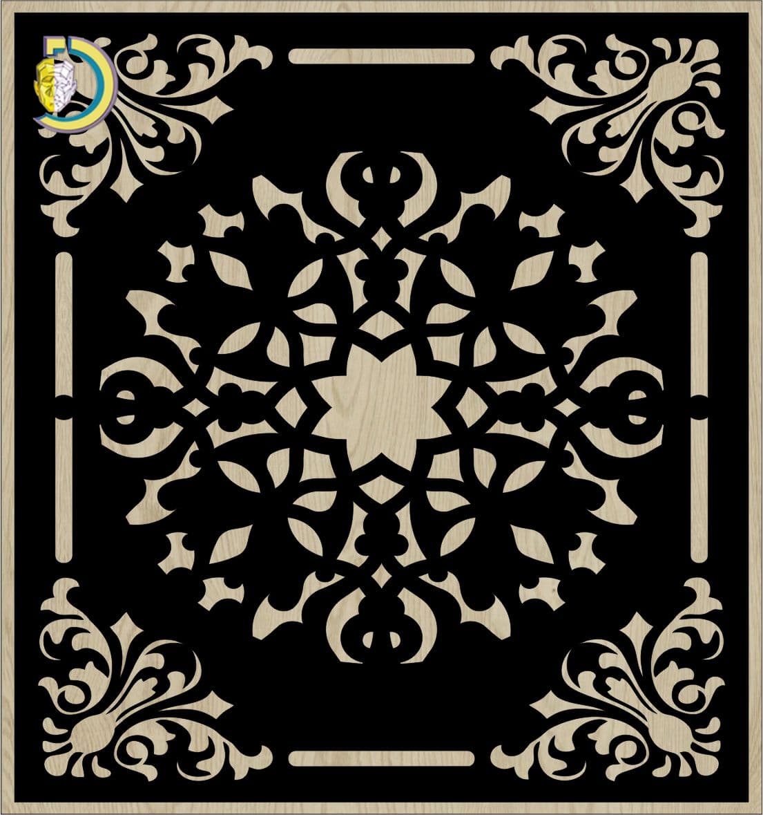 Decorative Slotted Panel 451 Pattern PDF File