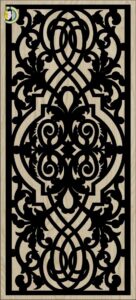 Decorative Slotted Panel 458 Pattern PDF File