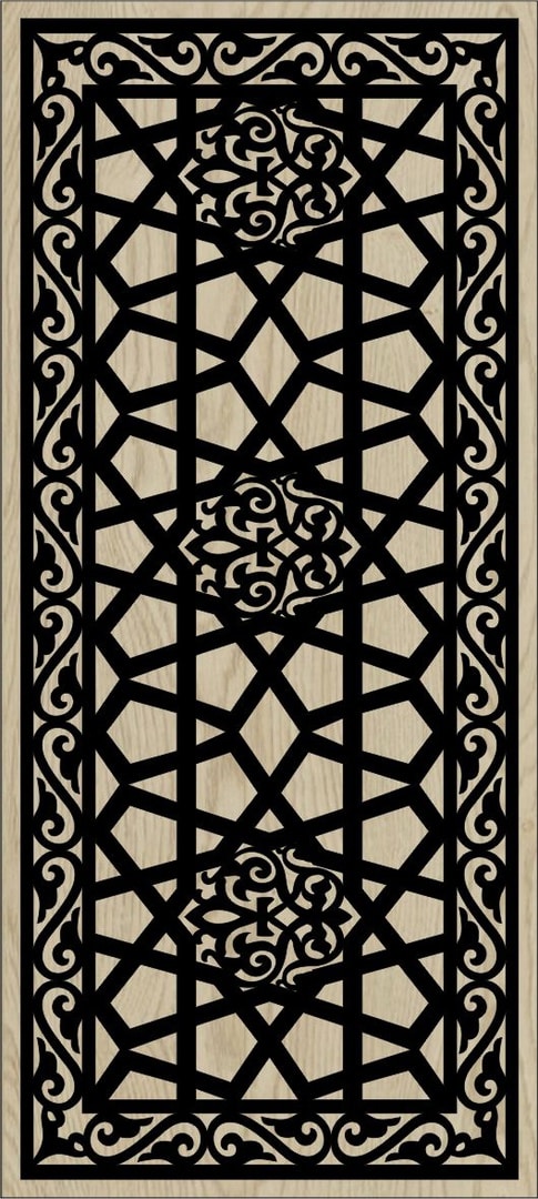 Decorative Slotted Panel 58 Pattern PDF File