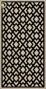 Decorative Slotted Panel 594 Pattern PDF File