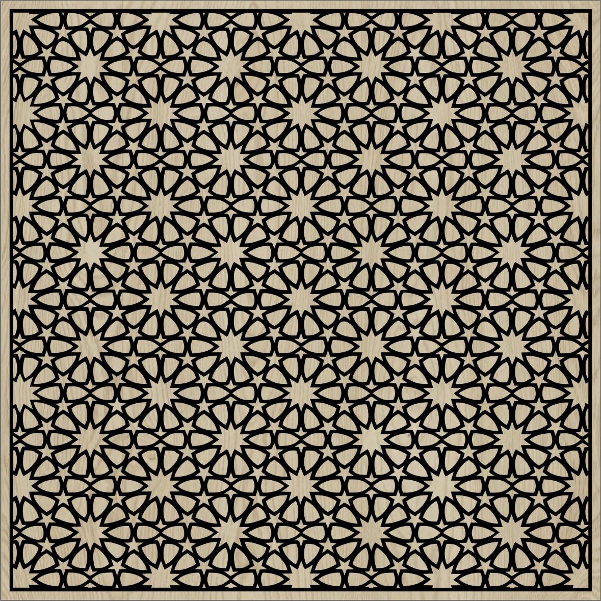 Decorative Slotted Panel 04 Pattern PDF File