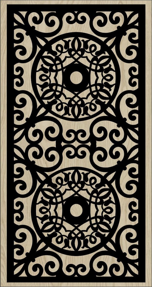 Decorative Slotted Panel 06 Pattern PDF File