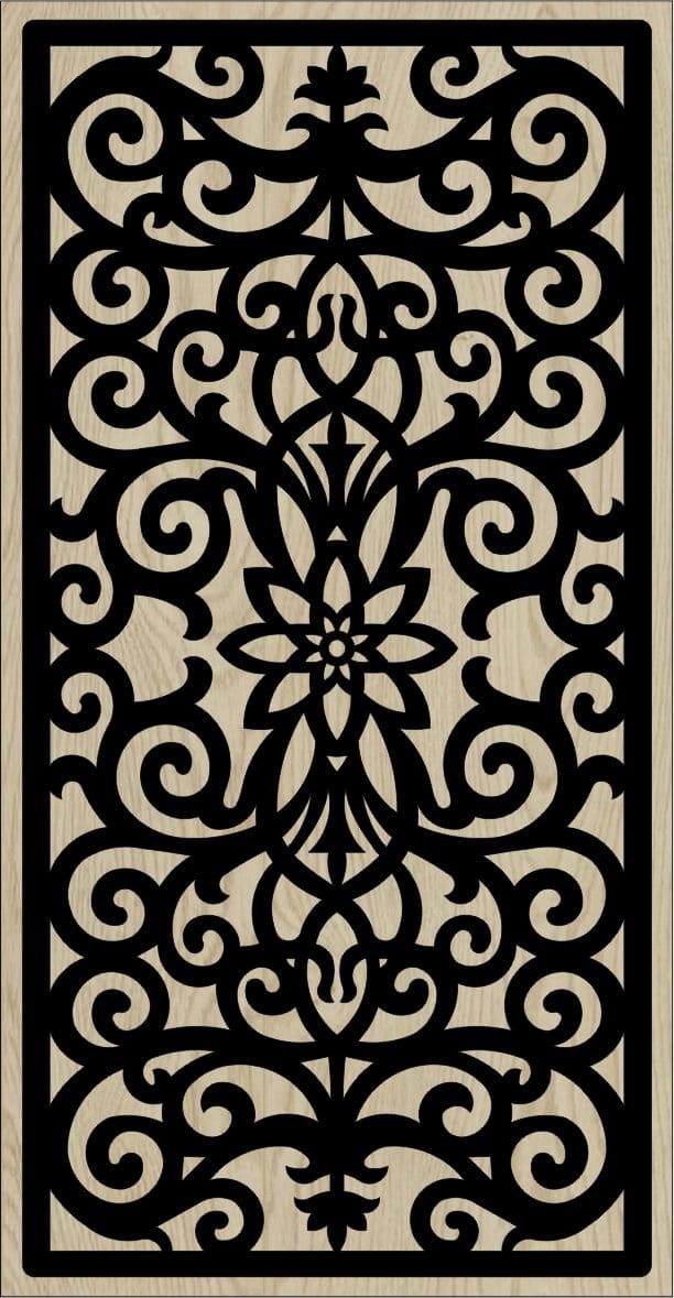 Decorative Slotted Panel 08 Pattern PDF File