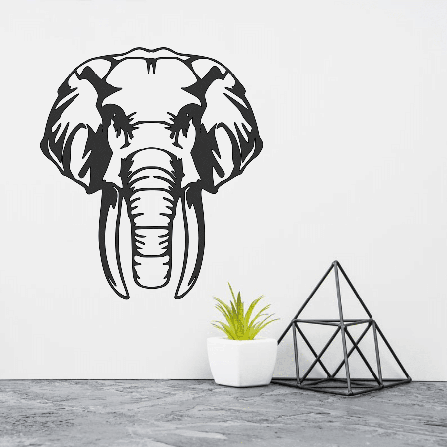Elephant Metal Art, Metal Wall Decor, Metal Elephant Decor