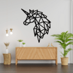 Geometric Unicorn Nursery Wall Decor Geometric Unicorn Head Wall Art