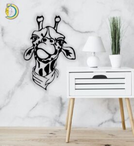 Giraffe Wall Decor Laser Cut Plasma CDR DXF SVG Free Vector