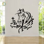 Horse Animal Sticker Decal Wall CDR DXF Free Vector