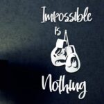 Impossible is Nothing Wood Wall Decor, Wood Wall Sign, Custom Wall