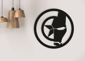 Ironman Wall Art Laser Cut DXF SVG Cutting Files