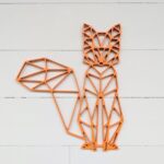 Laser Cut Geometric Fox Wall Hanging Wall Decor Free Vector