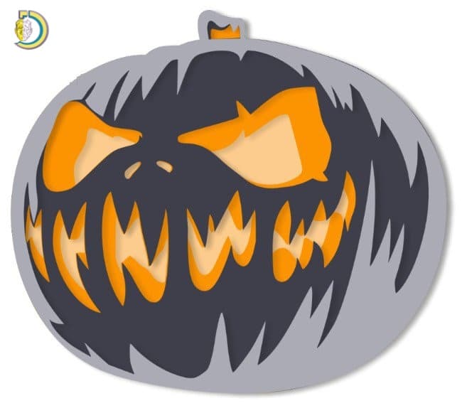 Laser Cut Halloween Light Box CDR DXF SVG Free Vector