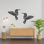 Laser Cut Hummingbird Metal Wall Decor Laser Cut Plasma Vector