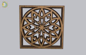 Laser Cut Layered Mandala Plywood Free Vector