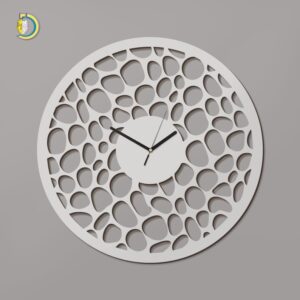 Laser Cut Luna Clock Wooden Wall Clock Vector