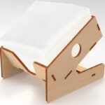 Laser Cut Napkin Holder CDR Free Vector