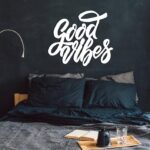 Metal Wall Art Good Vibes Positive Metal Wall Decor