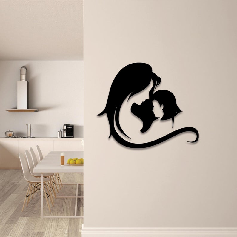 Mother's Day Mother and Daughter Metal Wall Art