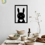 Rabbit Wall Decor Laser Cut Plasma CDR DXF SVG Free Vector