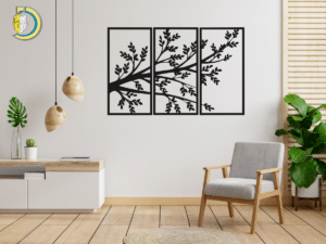 Tree Wall Decor Laser Cut Plasma CDR Free Vector