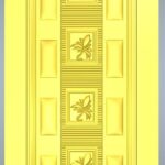 3D Door Design 034 Wood Carving Free RLF File For CNC Router