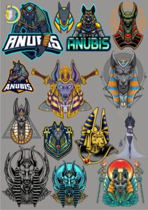 Anubis Set CDR Free Vector Clipart