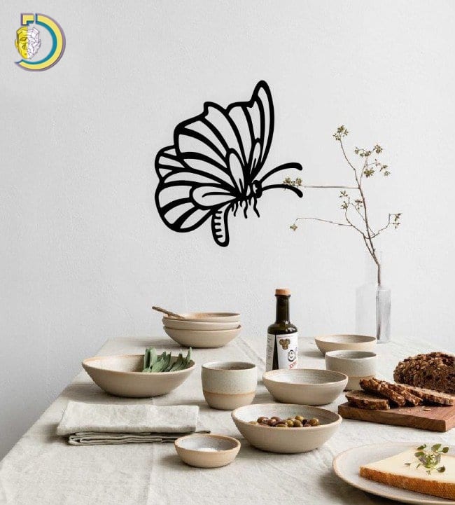 Butterfly Wall Decor Free CDR DXF Vector