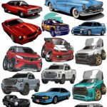 Cars Set 3 CDR Free Vector Clipart