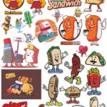 Cartoon Food Set CDR Free Vector Clipart