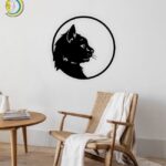 Cat Circle Wall Decor CDR Free Vector