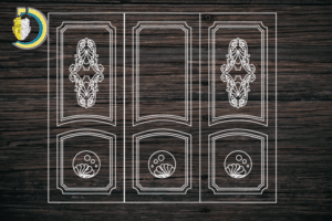 Decorative Door Design 01 CDR DXF Laser Cut Free Vector