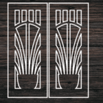 Decorative Door Design 19 CDR DXF Laser Cut Free Vector