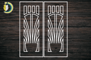 Decorative Door Design 19 CDR DXF Laser Cut Free Vector