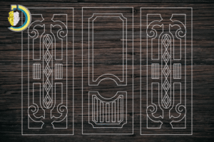 Decorative Door Design 25 CDR DXF Laser Cut Free Vector